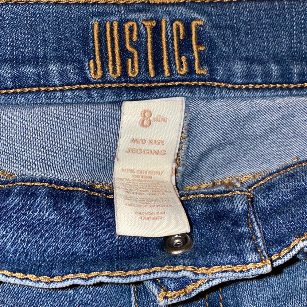 Justice little girls skinny jeans